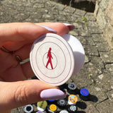 Louis White/Red Circle Pop Socket