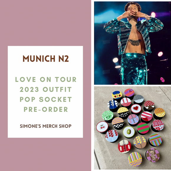 PRE-ORDER: Munich Night 2 Love On Tour 2023 Outfit Pop Socket. Will ship out in 1-3 months.