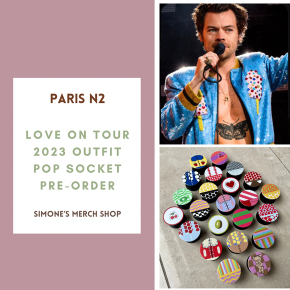 PRE-ORDER: Paris Night 2 Love On Tour 2023 Outfit Pop Socket. Will ship out in 1-3 months.