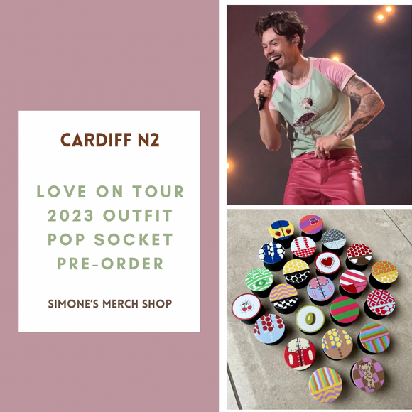 PRE-ORDER: Cardiff Night 2 Love On Tour 2023 Outfit Pop Socket. Will ship out in 1-3 months.