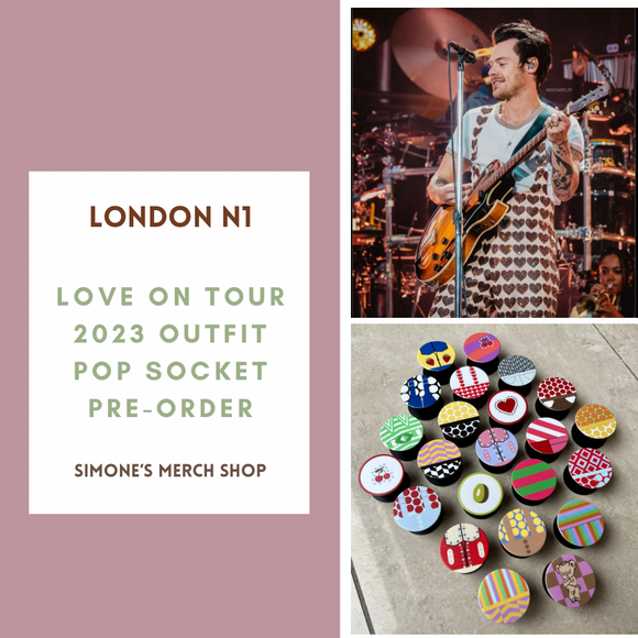 PRE-ORDER: London Night 1 Love On Tour 2023 Outfit Pop Socket. Will ship out in 1-3 months.