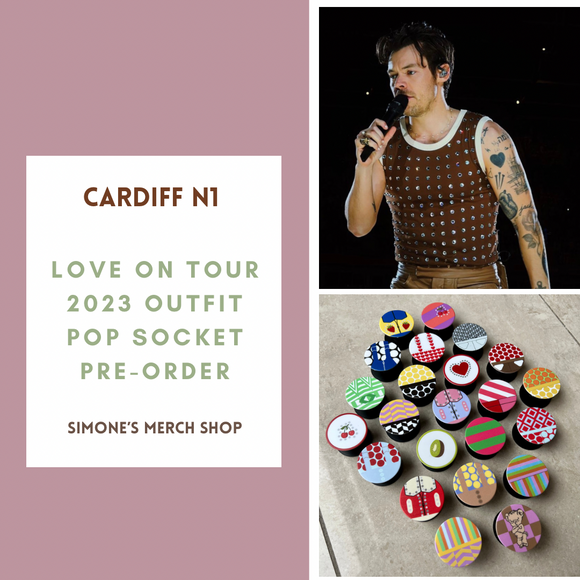 PRE-ORDER: Cardiff Night 1 Love On Tour 2023 Outfit Pop Socket. Will ship out in 1-3 months.