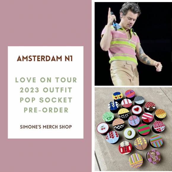 PRE-ORDER: Amsterdam Night 1 Love On Tour 2023 Outfit Pop Socket. Will ship out in 1-3 months.