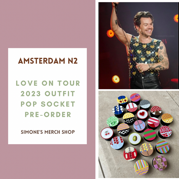 PRE-ORDER: Amsterdam Night 2 Love On Tour 2023 Outfit Pop Socket. Will ship out in 1-3 months.