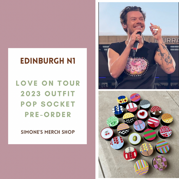 PRE-ORDER: Edinburgh Night 1 Love On Tour 2023 Outfit Pop Socket. Will ship out in 1-3 months.