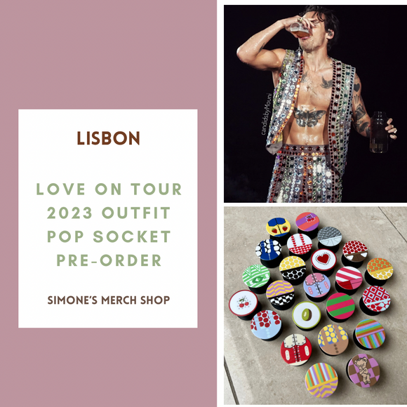 PRE-ORDER: Lisbon Love On Tour 2023 Outfit Pop Socket. Will ship out in 1-3 months.