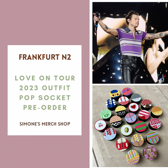 PRE-ORDER: Frankfurt Night 2 Love On Tour 2023 Outfit Pop Socket. Will ship out in 1-3 months.