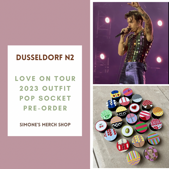 PRE-ORDER: Dusseldorf Night 2 Love On Tour 2023 Outfit Pop Socket. Will ship out in 1-3 months.