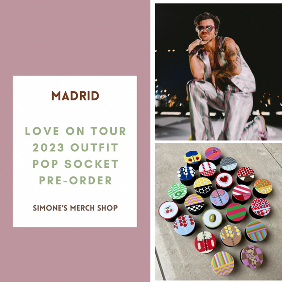 PRE-ORDER: Madrid Love On Tour 2023 Outfit Pop Socket. Will ship out in 1-3 months.